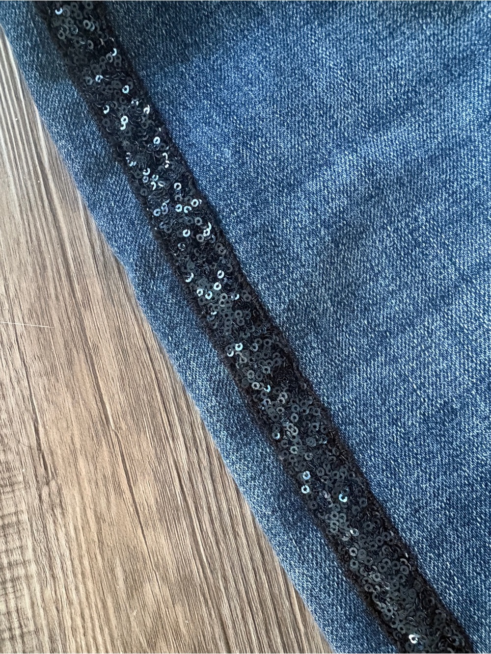 Talbots Dark Blue Straight Jeans with Side Trim - Picture 2 of 7